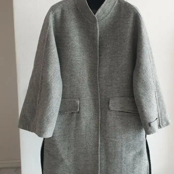 [BUNJANG] Soul 100% Wool Gray Coat / 쏘울 순모100% 그레이 코트