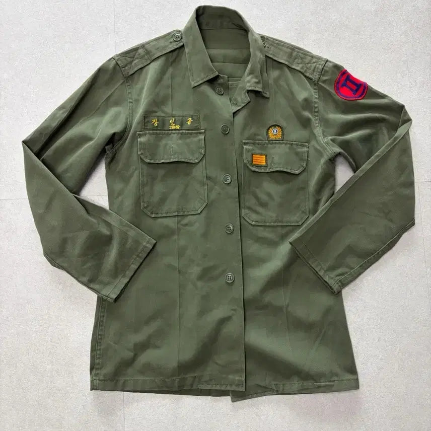 [BUNJANG] Plain Military Shirt 95 / 민무늬 군복셔츠 95