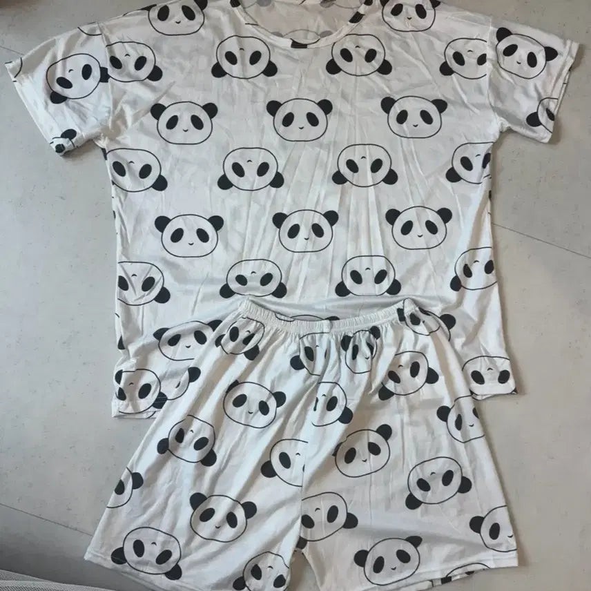 [BUNJANG] Panda Pajama Set / 판다 잠옷 세트 파자마 반팔 반바지 판매
