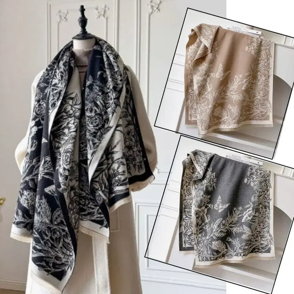 [BUNJANG] Large Patterned Shawl Scarf / 대형 숄 스카프 패턴 2종