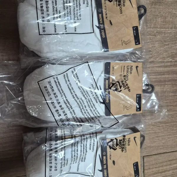[BUNJANG] Nike Unicorn Socks 3-Pair White / 나이키 유니콘 양말 3켤레 화이트