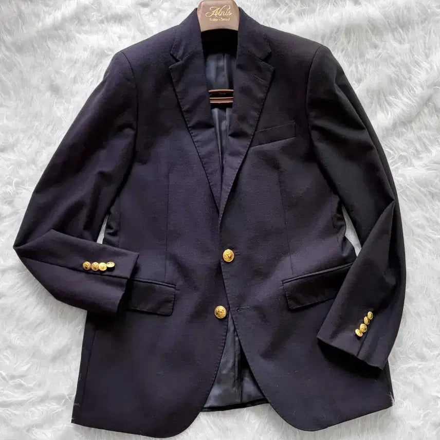 [BUNJANG] Polo Ralph Lauren Doskin Gold Button Blazer / 폴로 / 도스킨 금장 블레이저 / 40