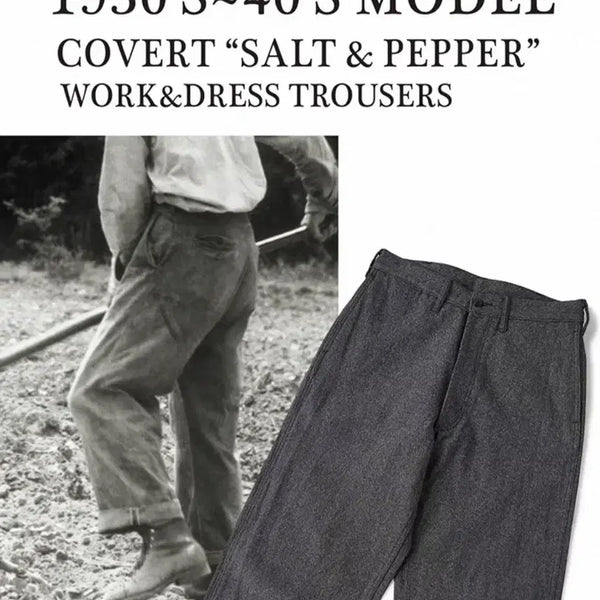 [BUNJANG] Bronson 11oz Salt & Pepper Trouser Pants (Size 32) / 브론슨 11oz 솔트 앤 페퍼 트라우저 팬츠 32size 새상품