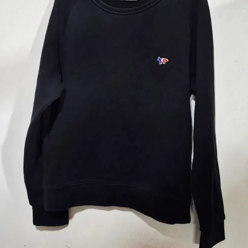 [BUNJANG] Maison Kitsuné Tricolore Fox Patch Sweatshirt Black / 정품))메종키츠네 트리컬러 폭스패치 맨투맨 블랙