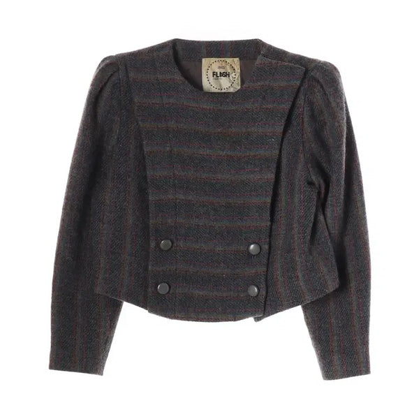 [BUNJANG] Wool Stripe Jacket (Women's M) / [JPN] 울 스트라이프 자켓 (여성 M)