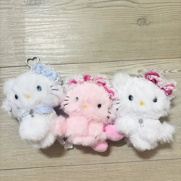[BUNJANG] Charmmy Kitty Hello Kitty Plush Keychain / 챠미키티 키링 헬로키티 인형
