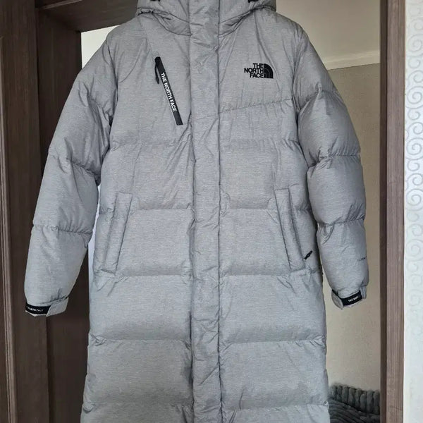 [BUNJANG] The North Face Long Padding Gray L / 노스페이스 롱패딩 그레이 100(L)