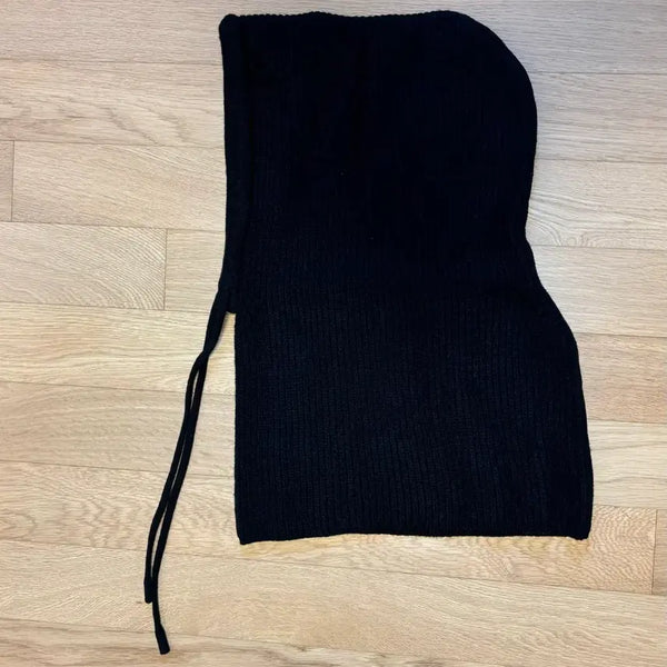 [BUNJANG] Black Knit Balaclava / 블랙 니트 바라클라바