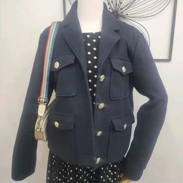 [BUNJANG] Zara Navy Gold Button Jacket M / 자라 ZARA 네이비 금장 버튼 자켓 M사이즈