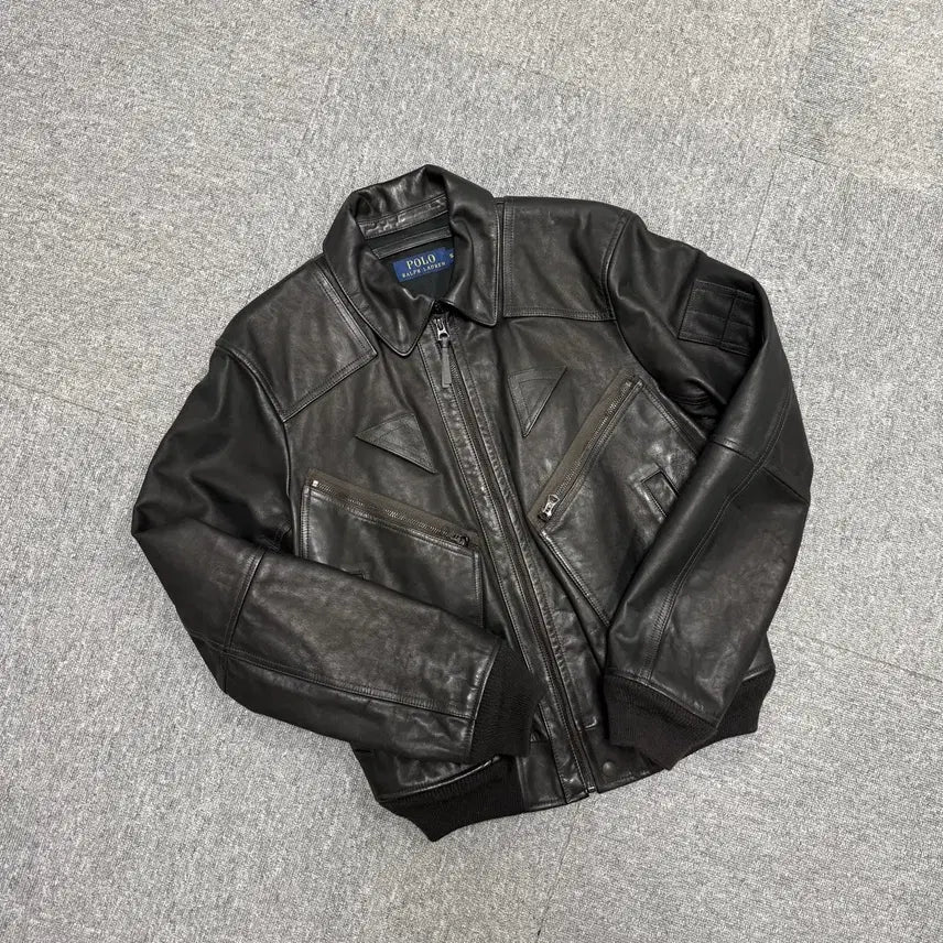 [BUNJANG] Polo Ralph Lauren Leather Jacket / 폴로랄프로렌 레더 자켓