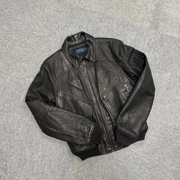 [BUNJANG] Polo Ralph Lauren Leather Jacket / 폴로랄프로렌 레더 자켓