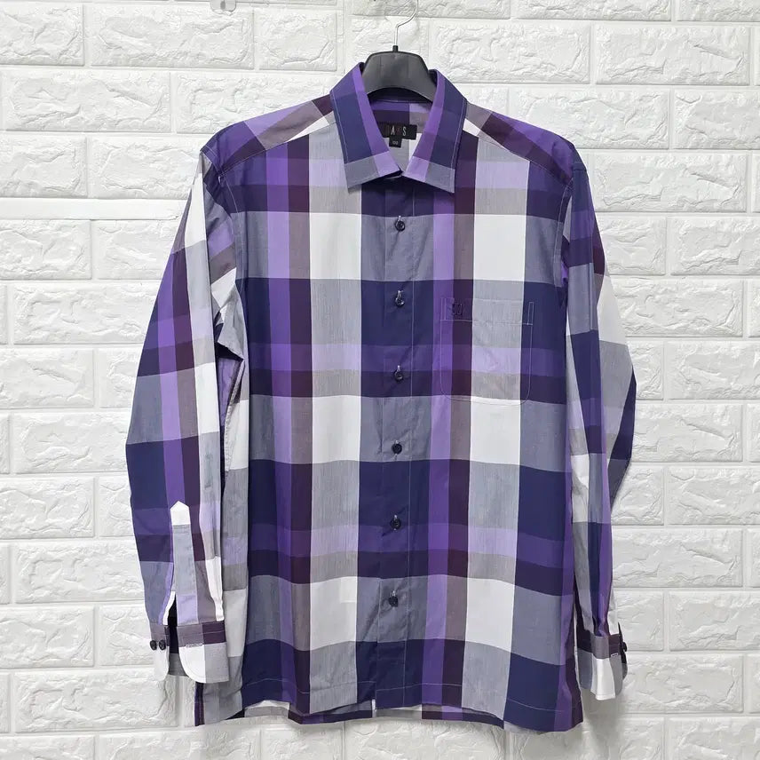 [BUNJANG] DAKS Check Pattern Shirt / 100 닥스 DAKS 체크 남방 셔츠 F225
