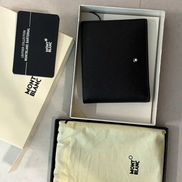 [BUNJANG] Montblanc Sartorial Bifold Wallet Black / 몽블랑 사토리얼 반지갑 블랙