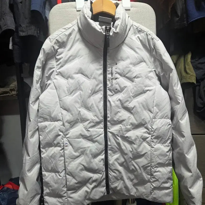 [BUNJANG] Millet Lightweight Down Padding Jumper - Light Grey / 밀레 다운경량 패딩 점퍼 라이트 그레이
