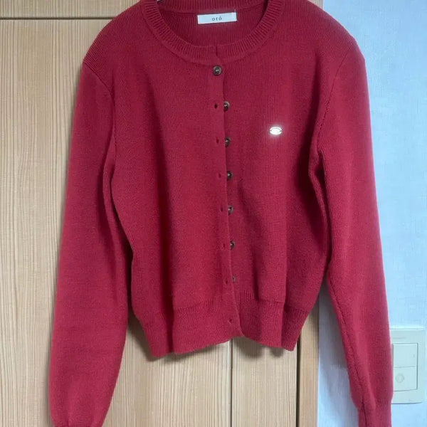 [BUNJANG] Ouro Cardigan Red / 오로 가디건 빨간색