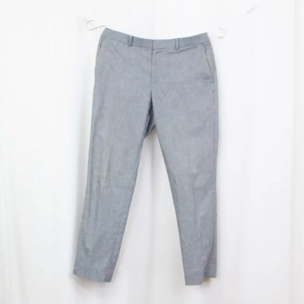 [BUNJANG] TRUGEN Linen Slacks Pants (Size 82) - Light Gray / [정품] 트루젠 연그레이 린넨 슬랙스 팬츠 (82) 상상샵