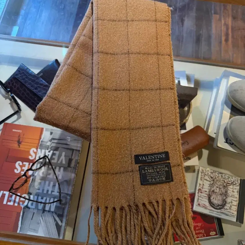 [BUNJANG] Valentine Lambswool Scarf / 발렌타인 램스울 머플러