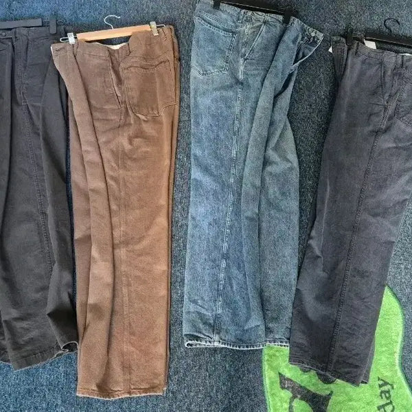 [BUNJANG] Pottery One Washed Wide Denim (Size 3, 4 Types) / 포터리 원워시드 와이드 데님, 오피서 치노 3사이즈(3종)