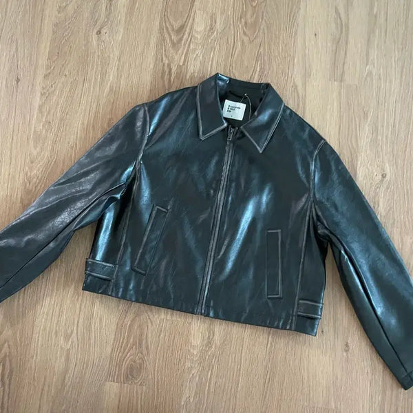 [BUNJANG] New Leather Jacket / [새제품]가죽자켓