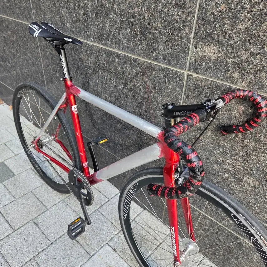 [BUNJANG] Tsunami Red Wine Bicycle Frame / 쓰나미 레드와인