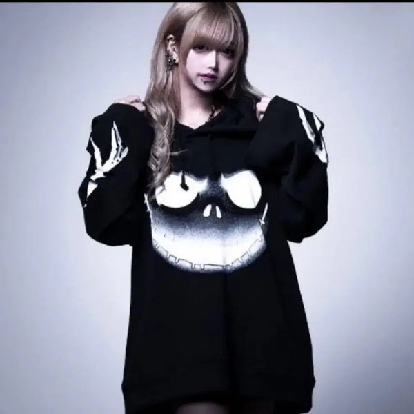 [BUNJANG] CIVARIZE Disney Collaboration Nightmare Before Christmas Jack Hoodie / CIVARIZE 시버라이즈 디즈니 콜라보 후드티 크리마스의 악몽 잭 중성계