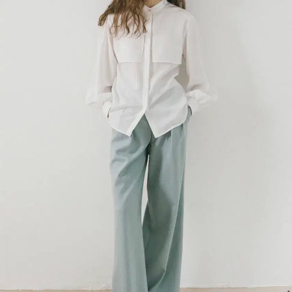 [BUNJANG] Sincerely June Double Layer Soft Blouse / 신시얼리준 더블레이어 소프트블라우스