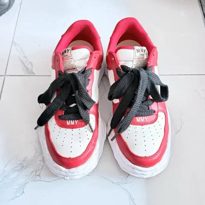 [BUNJANG] Mihara Yasuhiro Wayne Red/White Sneakers / 미하라야스히로 웨인 판매 (RED/White)