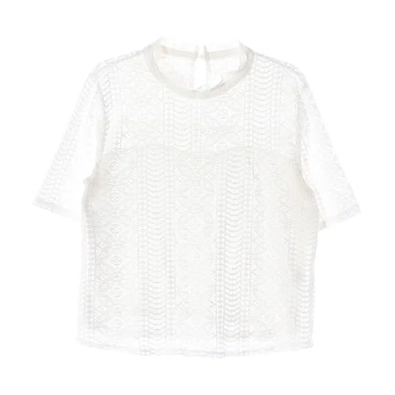 [BUNJANG] Poly Lace Blouse (Women's L) / [JPN] 폴리 레이스 블라우스 (여성 L)