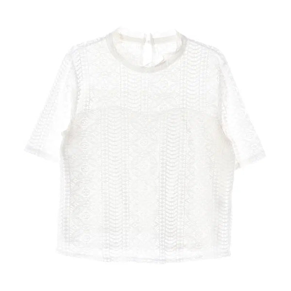 [BUNJANG] Poly Lace Blouse (Women's L) / [JPN] 폴리 레이스 블라우스 (여성 L)