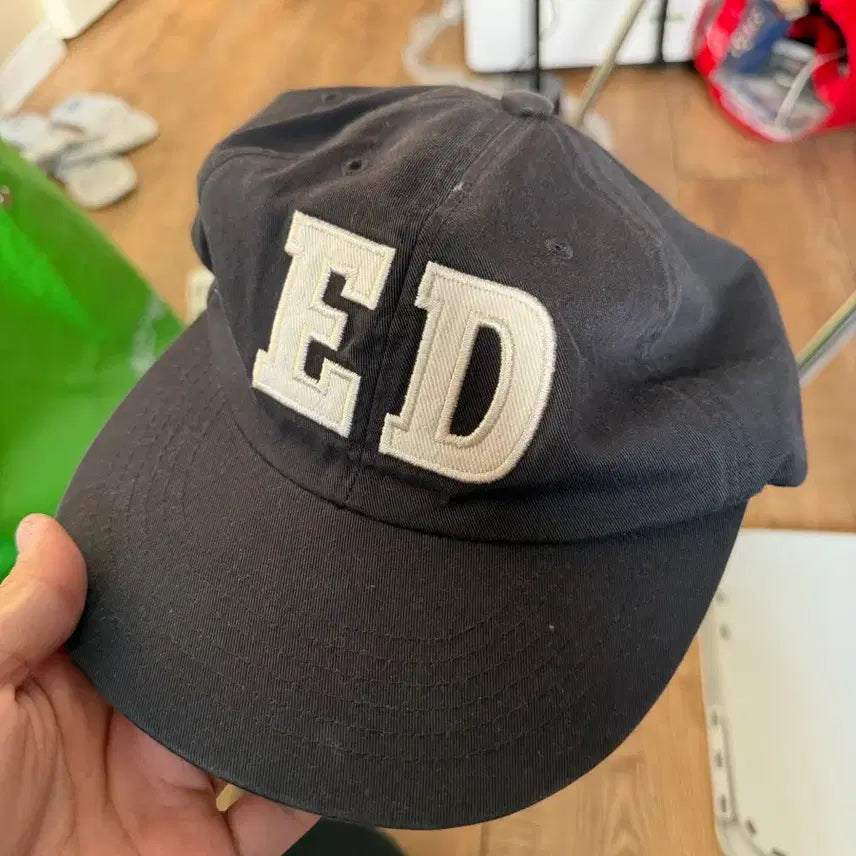 [BUNJANG] Endoor Logo Baseball Cap Charcoal / 엔도어 모자 볼캡 차콜