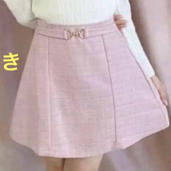 [BUNJANG] Evelyn Pink Tweed Skirt / 에블린(evelyn)핑크 트위드 스커트