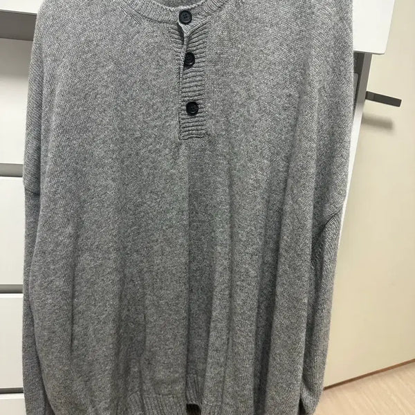 [BUNJANG] MJD Contrast Knit Grey L / L mjd 콘트라스트 니트 그레이 팝니다