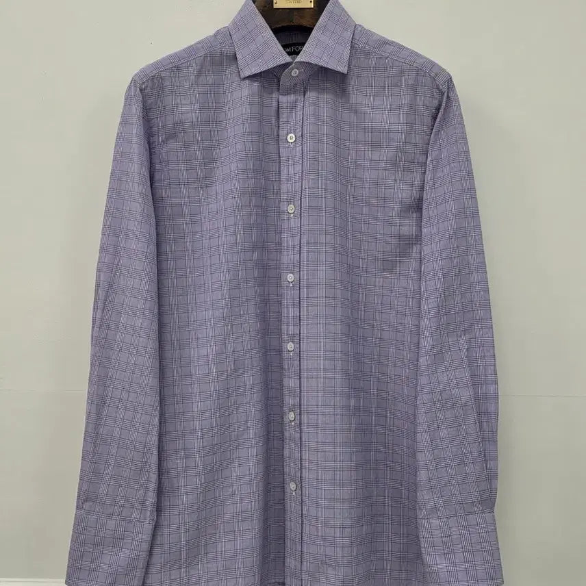 [BUNJANG] Tom Ford Purple Check Shirt / 톰포드 퍼플 체크 셔츠