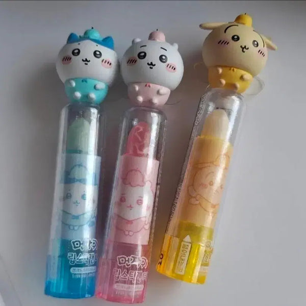 [BUNJANG] Chikawa Lipstick Candy 3 Types Set / 아트박스 먼작귀 치이카와 립스틱 캔디 3종 세트