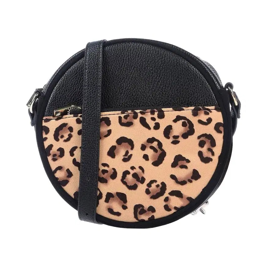 [BUNJANG] DSQUARED2 Pills Round Leopard Leather Circle Bag / DSQUARED2 Pills Round LEOPARD circle bag