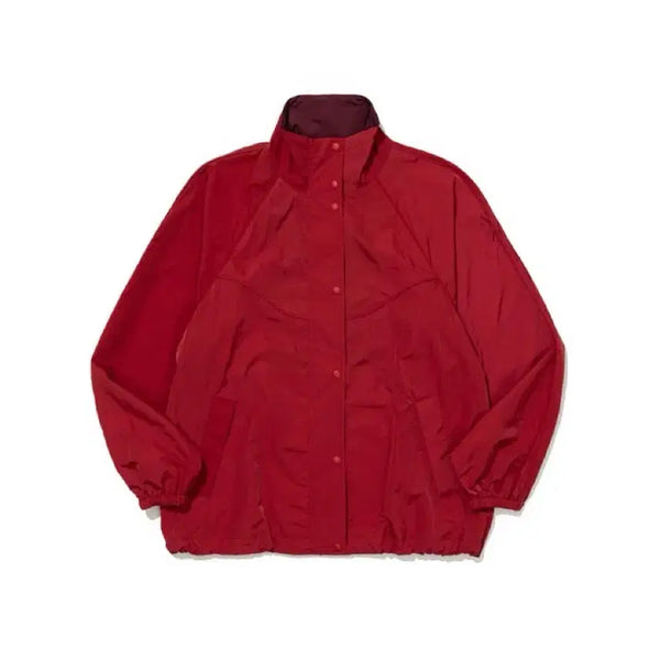 [BUNJANG] FRITUR Cocoon Windbreaker Jacket Red / 프리터 FRITUR 코쿤 윈드브레이커 바람막이 자켓 Fritur Cocoon Windbreaker Red
