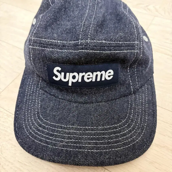 [BUNJANG] Supreme Wool Camp Cap Denim / 슈프림 울 캠프캡 데님