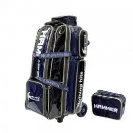[BUNJANG] Hammer 3-Ball Roller Bag + Accessory Bag Navy / 볼링가방[새제품] 햄머 3볼롤러백+악세백 네이비