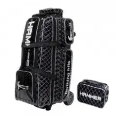 [BUNJANG] Hammer 3-Ball Roller Bag + Accessory Bag Black / 볼링가방[새제품] 햄머 3볼롤러백+악세백 블랙