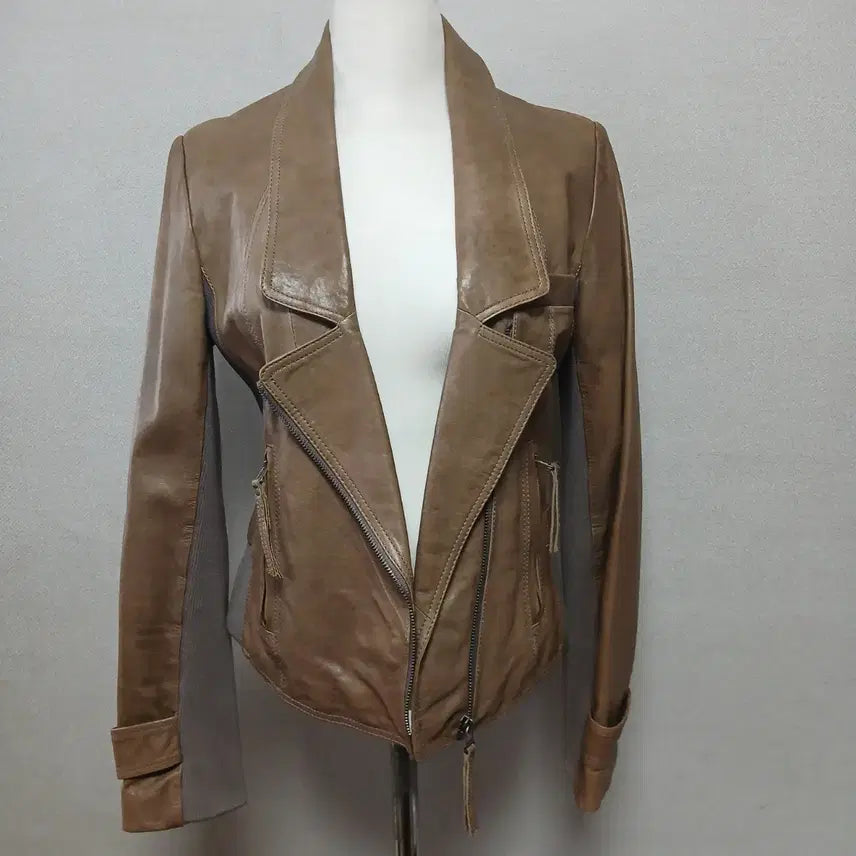 [BUNJANG] Joinus Genuine Leather Rider Jacket / 조이너스 양가죽 라이더 자켓   새옷수준