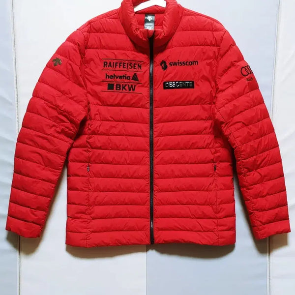 [BUNJANG] Descente Audi Lightweight Down Puffer Jacket Dark Red XXL / [XXL] 데상트 아우디 경량 패딩점퍼 다크레드592