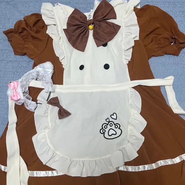 [BUNJANG] Brown Maid Dress 3XL / 갈색 메이드복