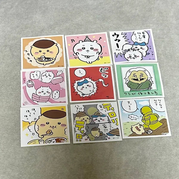 [BUNJANG] Chiikawa Random Sticker Bundle (9 pieces) / 일괄 치이카와 랜덤 스티커 9개 치이카와 하치와레 쿠리만쥬 시샤