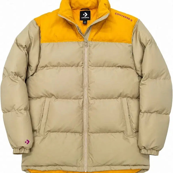 [BUNJANG] Converse Padded Jacket Beige / 컨버스패딩