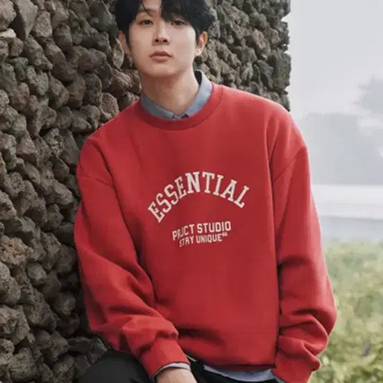 [BUNJANG] PROJECT M Brushed Sweatshirt / 프로젝트 엠 기모 맨투맨