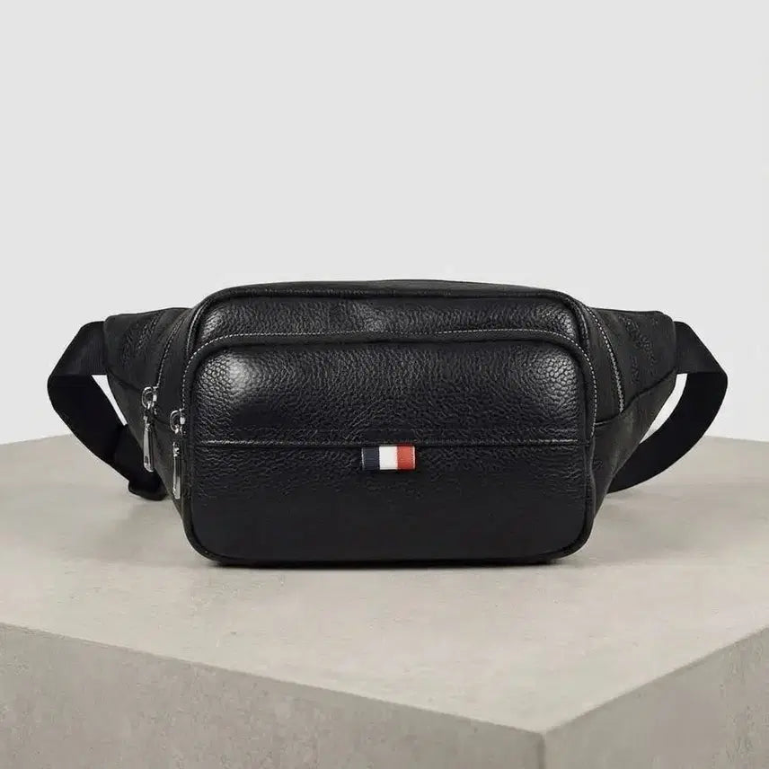 [BUNJANG] Triple Hip Bag Genuine Leather / (나들이필수템)삼색트리플힙색