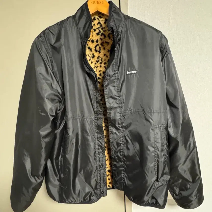 [BUNJANG] Supreme Reversible Leopard Fleece Jacket / 슈프림 리버시블 레오파드 플리스 자켓
