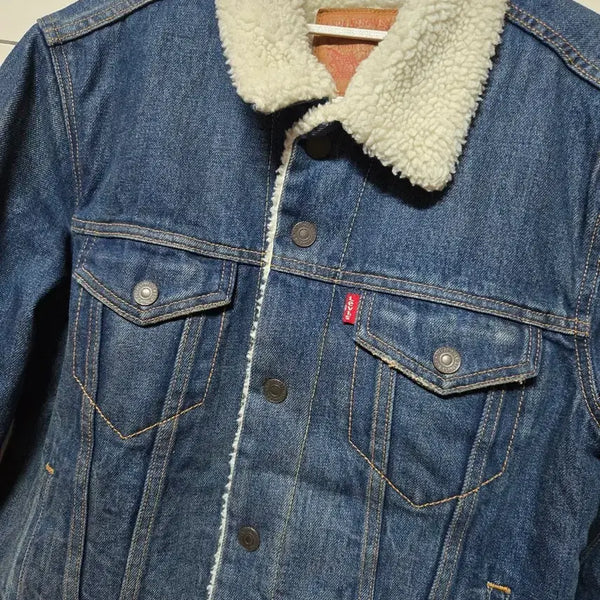 [BUNJANG] Levi's Sherpa Trucker Denim Jacket (S) / 리바이스 쉐르파 트러커 데님자켓(S)