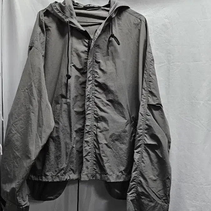 [BUNJANG] Hooded Zip-Up Windbreaker Jumper / 바람막이 후드 집업 점퍼