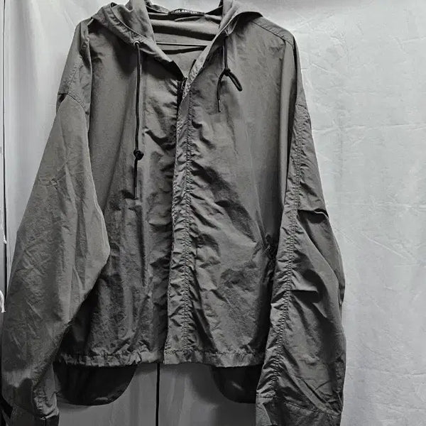 [BUNJANG] Hooded Zip-Up Windbreaker Jumper / 바람막이 후드 집업 점퍼